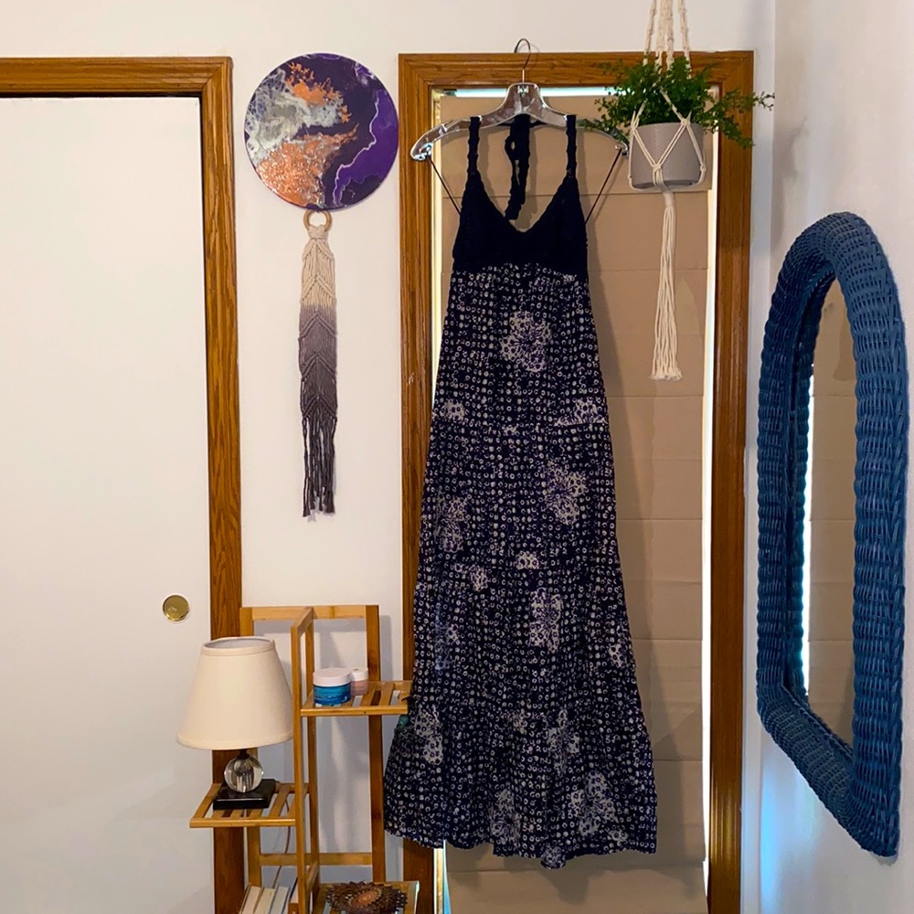 Bohemian long dress, Lucky Brand